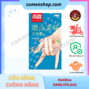 Bao cao su đôn ngón tay Elasun xanh 2 chiếc chính hãng