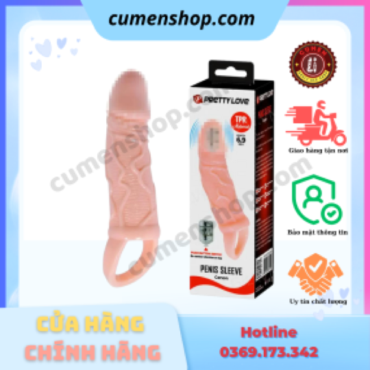 Bao cao su đôn dên Pretty Love rung đầu tăng kích thước chính hãng