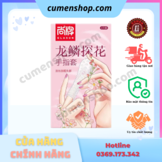 Bao cao su đôn ngón tay Elasun hồng 1 chiếc chính hãng