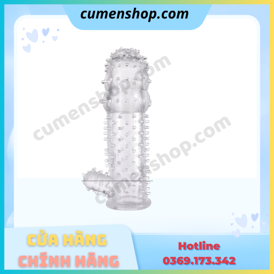 Bao cao su đôn dên Crystal Condom Gai Nhánh tăng kích thước chính hãng