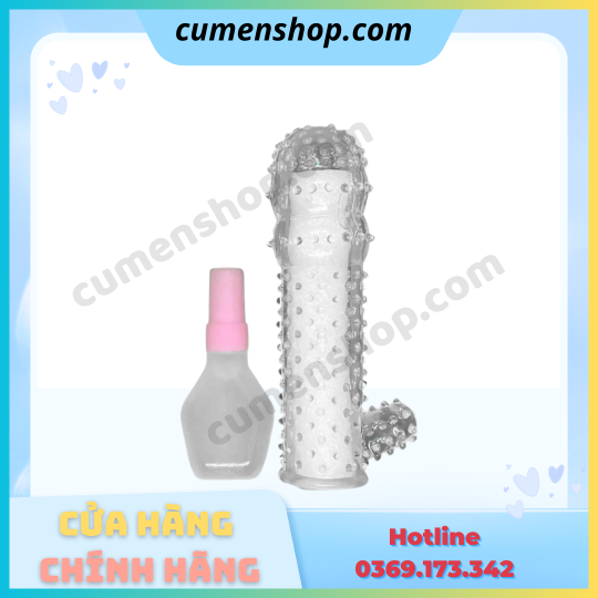 Bao cao su đôn dên Crystal Condom Gai Nhánh tăng kích thước chính hãng